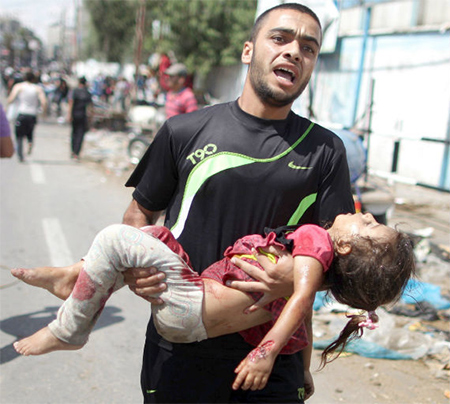 Gaza lleva 27 días bajo el fuego israelí